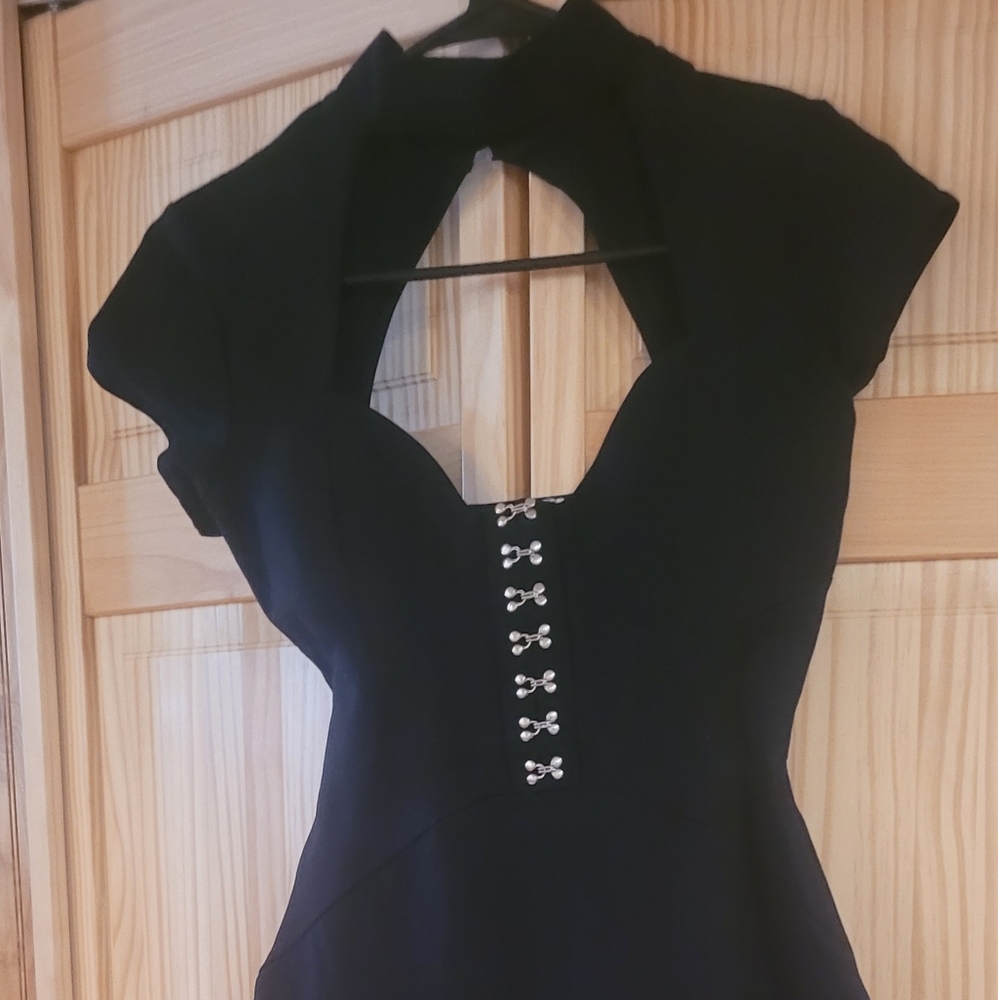 Mini Black Dress for young lady,size 4,stretch,Charlottee Russe